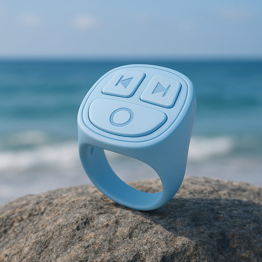 Scrolling Ring Bleu