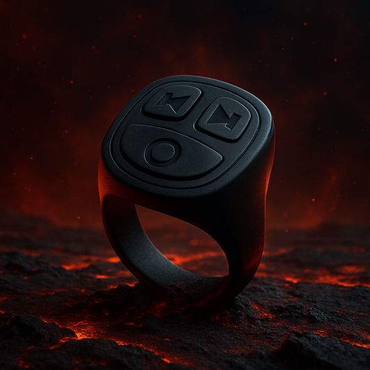 Scrolling Ring Noir